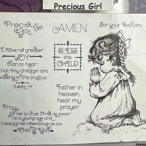 Our Daily Bread Designs Precious Girl Cling Rubber Stamps